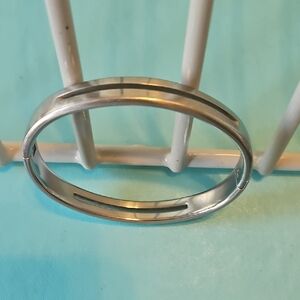 Men's Modern Stainless Steel STEELX Bracelet with Hinged Design